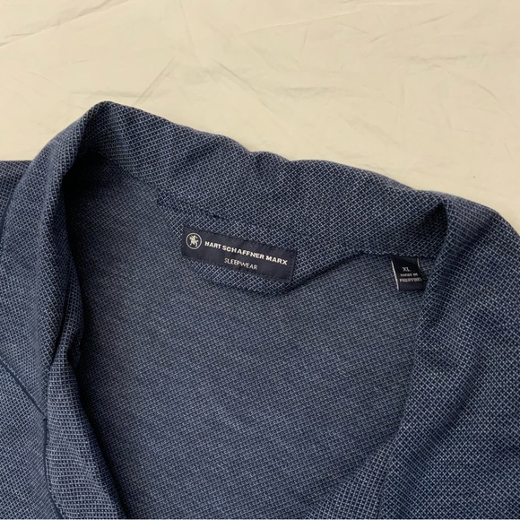 Hart Schaffner Marx Navy Blue Long Sleeve Button Up Sleepwear Shirt S or XL
New - Picture 11 of 16